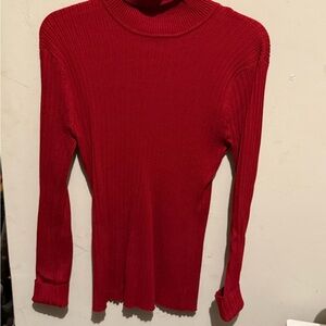 It's Our Time Bold Red Long Sleeve Top